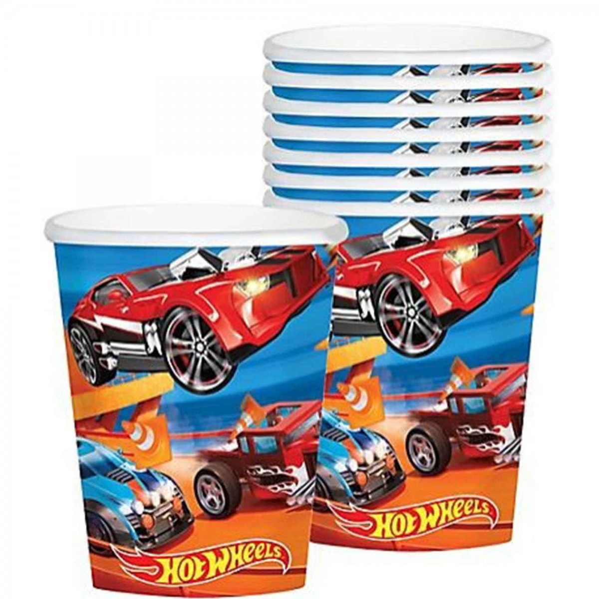 Hot Wheels Wild Racer Paper Cups 