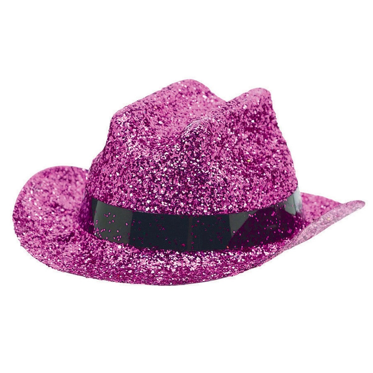 Mini Glitter Pink Cowboy Hat