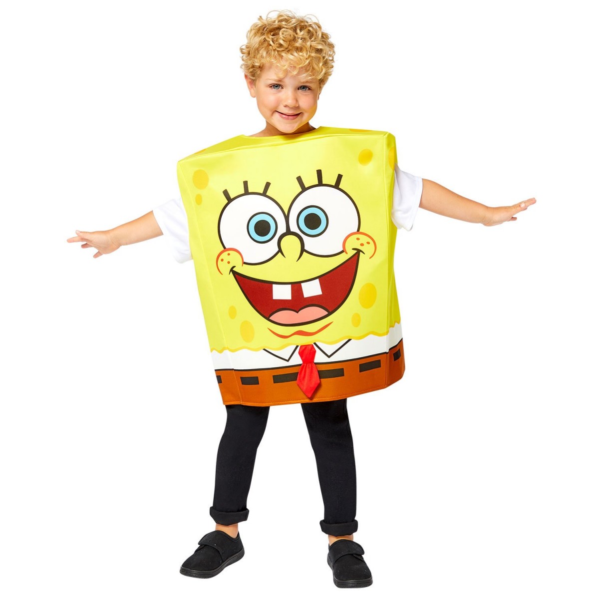 SpongeBob Boy's Costume 8-12 Years, SpongeBob Children's Costume