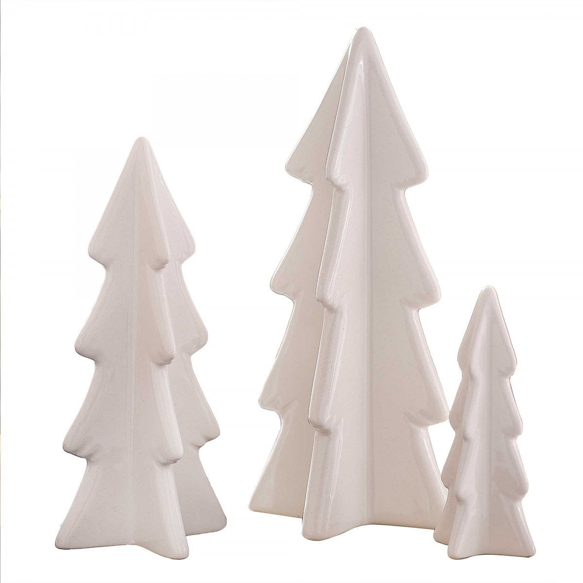 Christmas Tree White Christmas Ceramic Hanging Decorations
