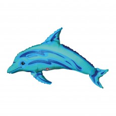 Mini Shape Ocean Blue Dolphin Shaped Balloon