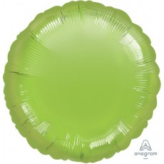 Metallic Lime Green Round Foil Balloon 45cm