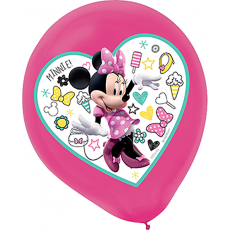 Minnie Mouse Happy Helpers Teardrop Latex Balloons 30cm 5 pk
