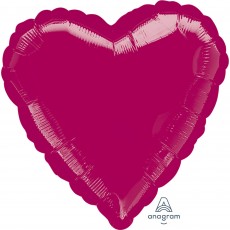 State of Origin Burgundy Heart Shaped Balloon 45cm