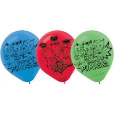 PJ Masks Teardrop Latex Balloons 30cm 6 pk