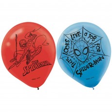Spider-Man Webbed Wonder Teardrop Latex Balloons 30cm 6 pk