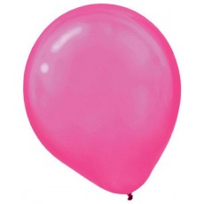 Pearl Bright Pink Teardrop Latex Balloons 30cm 15 pk