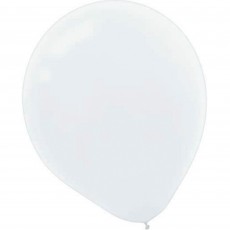 Teardrop White Latex Balloons 12cm Pack of 50