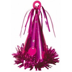 Hot Pink Party Hat Balloon Weight 170g