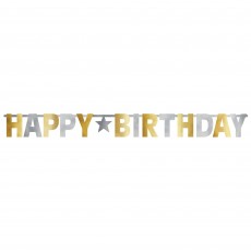 Happy Birthday Party Supplies - Banner Giant Foil Letter