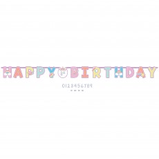 Unicorn Sparkle Happy Birthday Add-An-Age Letter Banner 25cm x 3.2m