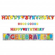 Happy Birthday Party Decorations - Banners Celebration