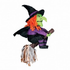 Halloween Witch & Broomstick 3D Pinata