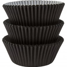 Black Mini Cupcake Cases 3cm Pack of 100