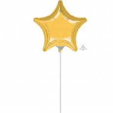 Star Gold Shaped Balloon 10cm