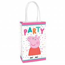 Peppa Pig Party Supplies - Favour Bags Confetti Party Paper Kraft