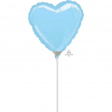 Heart Pastel Blue Shaped Balloon 10cm