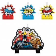 Justice League Party Supplies - Candles Heroes Unite Mini