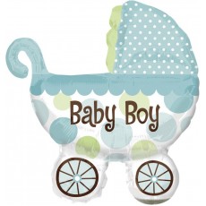 Baby Shower Baby Boy Boy Mini Buggy Shaped Balloon
