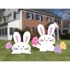 Easter Bunny Yard Signs 5 pk