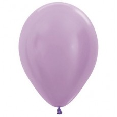 Lilac Party Decorations - Latex Balloons Satin Pearl Lilac 12cm
