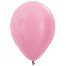 Pink Satin Pearl  Latex Balloons