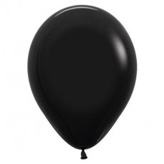 Fashion Black Teardrop Latex Balloons 30cm 100 pk