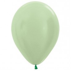 Green Satin Pearl  Latex Balloons
