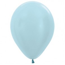 Blue Satin Pearl  Latex Balloons