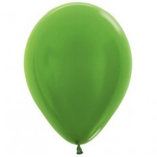 Green Metallic Lime  Latex Balloons
