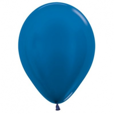 Blue Metallic  Latex Balloons