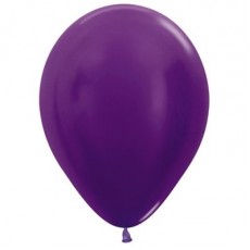 Metallic Purple Violet Teardrop Latex Balloons 30cm 100 pk