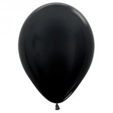 Black Metallic  Latex Balloons