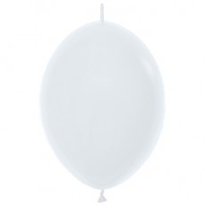 White Fashion  Link O Loon Latex Balloons