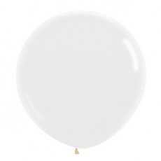 Crystal Clear Round Latex Balloons 90cm 2 pk