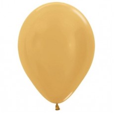 New Year Metallic Gold  Latex Balloons
