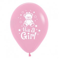 Baby Shower - General Fashion Pink Teddy Latex Balloons