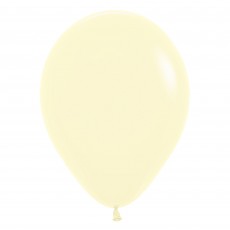 Yellow Pastel Matte  Latex Balloons