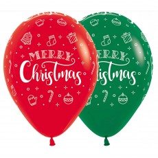 Christmas Party Decorations - Latex Balloons Wreath Fashion Red Green