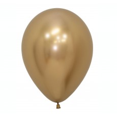 Gold Metallic Reflex  Latex Balloons