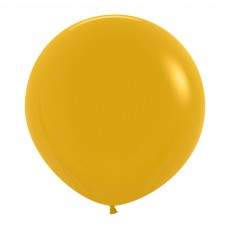 Yellow Party Decorations - Latex Balloons Fashion Mustard 60cm
