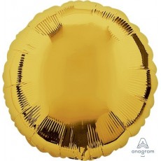 Metallic Gold Round Foil Balloon 45cm