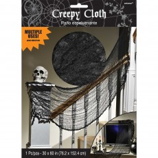 Halloween Party Supplies - Misc Decorations - Creepy Black Cloth