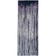 Black Metallic Curtain Door Decoration 91.4cm x 2.43m