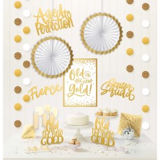 Over The Hill Golden Age Room Decorating Kit 12 pk