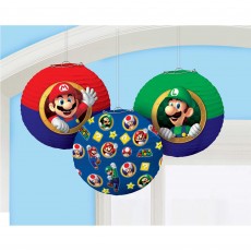 Super Mario Brothers Lanterns 24cm 3 pk