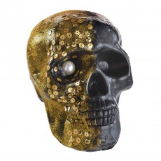 Halloween Boneyard Glam Skull Decoration