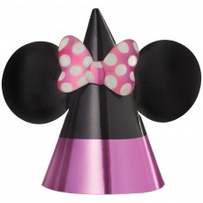 Minnie Mouse Forever Cone Party Hats 17cm 8 pk
