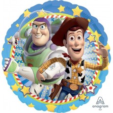 Toy Story Woody & Buzz Round Foil Balloon 45cm