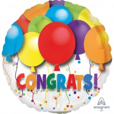 Congratulations Congrats! Bold Balloons Foil Balloon 10cm